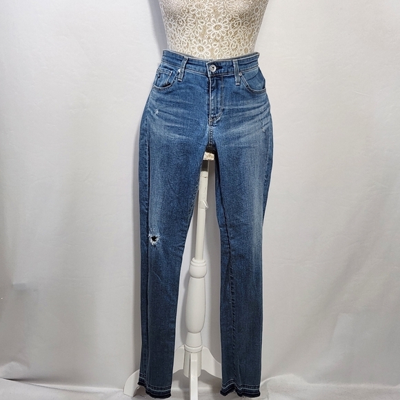 Women's AG Adriano Goldschmied Jeans Stevie Ankle Slim Straight Size 26R - Picture 1 of 16